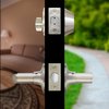 Premier Lock Entry Door Lever Combo Lock Set with Deadbolt, Stainless Steel LED03